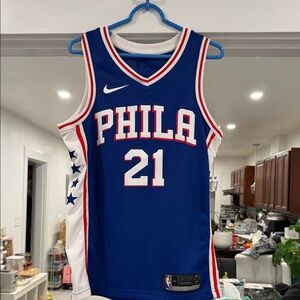 Nike Blue PHILA Basketball Jersey